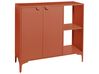 2 Door Sideboard ARDURA Metal Golden Brown