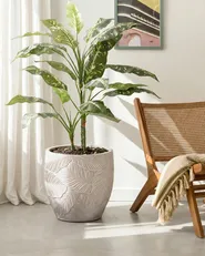 Plant Pot BAIYUN 42 cm Light Beige_1049784
