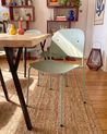 Set of 2 Dining Chairs WINDUST Metal Mint Green