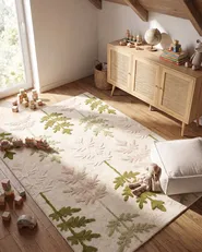 Barnmatta DARMA Beige 160 x 230 cm Bomull_1109458