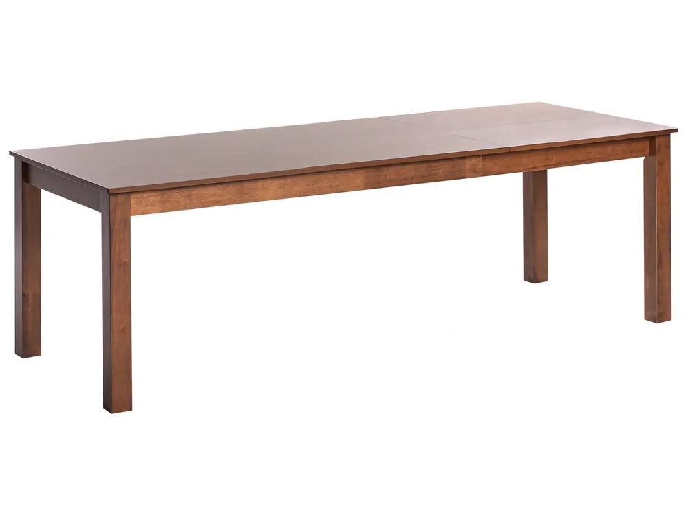 Extending Dining Table MADURA Dark Ash Wood 160/240 cm 90 cm