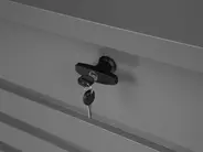 Förvaringslåda CEBROSA 100 cm 62 cm Metall Grå_752647
