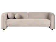 Living Room Set 5 Seater LEIREN Velvet Taupe_919492