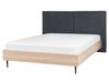 Bed Fabric IZERNORE 160 x 200 cm (EU King Size) Dark Grey