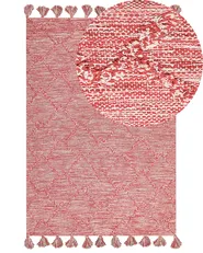 Matta NIGDE Röd 160 x 230 cm Bomull_839486