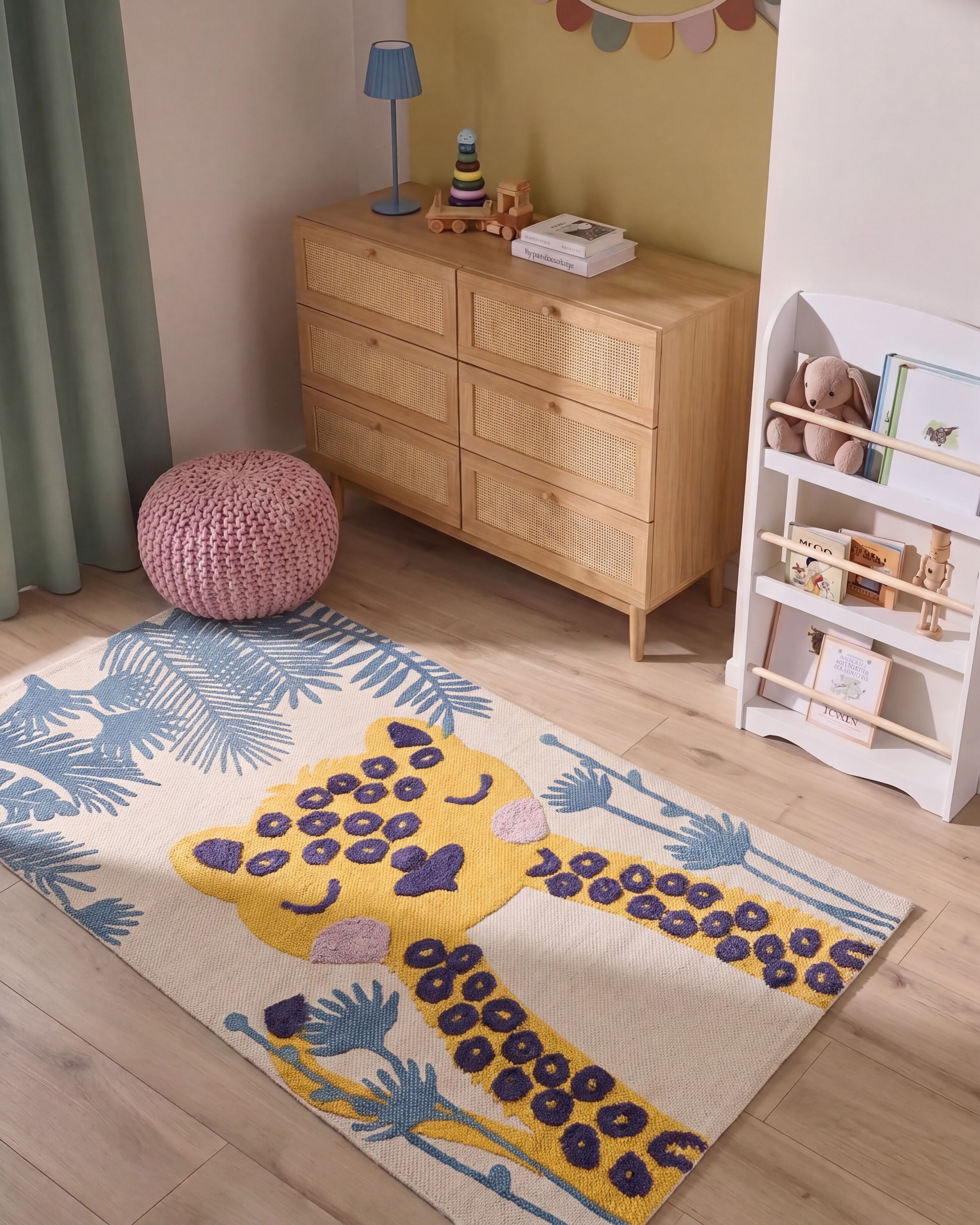 Kids Rug LUAS Multicolour 80 x 150 cm Cotton_1182589