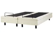 Adjustable Bed without Headboard Fabric DUKE II 180 x 200 cm (EU Super King) Beige_988282