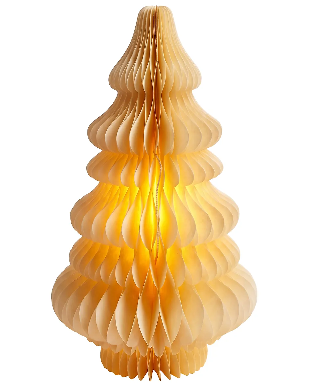 Joulukoriste Pöytävalaisin DREVJA 51 cm Joulukuusi Beige
