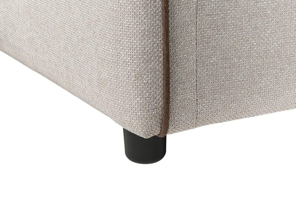 Sofa Bed 2 Seater ISHOJ Fabric Light Beige_939963