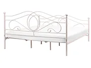 Sänky Metalli LYRA 180 x 200 cm Vaaleanbeige_1162044