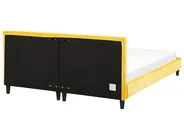 Bed Frame Cover Velvet FITOU 180 x 200 cm Yellow_777155