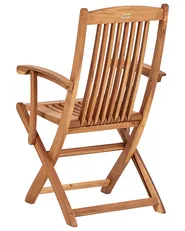 Set of 2 Garden Chairs MAUI II Acacia Wood Light Brown_926430