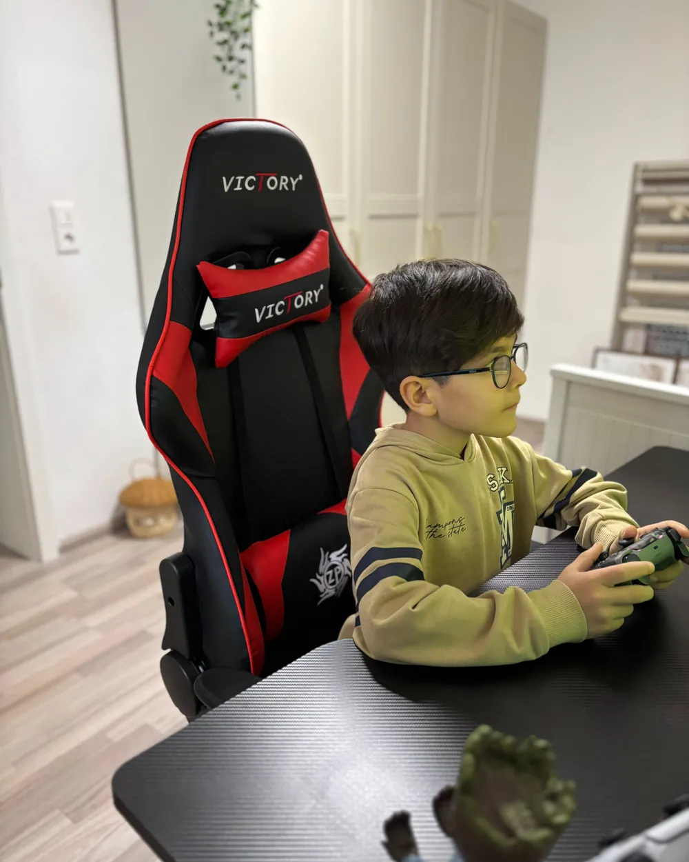 Gaming Chair VICTORY Faux Leather Red_982309