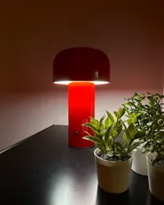 Wireless LED Table Lamp BESOS with Dimmer Metal Red_976454