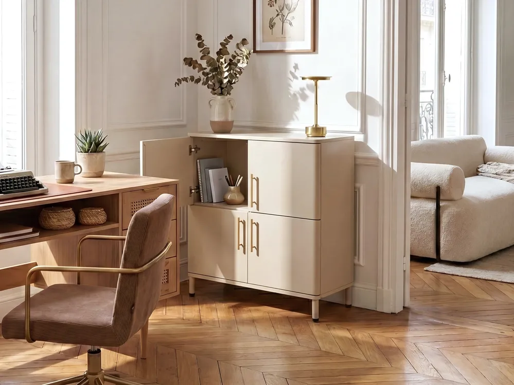 Senkki 4 ovella OMBURA Metalli Beige_1082661