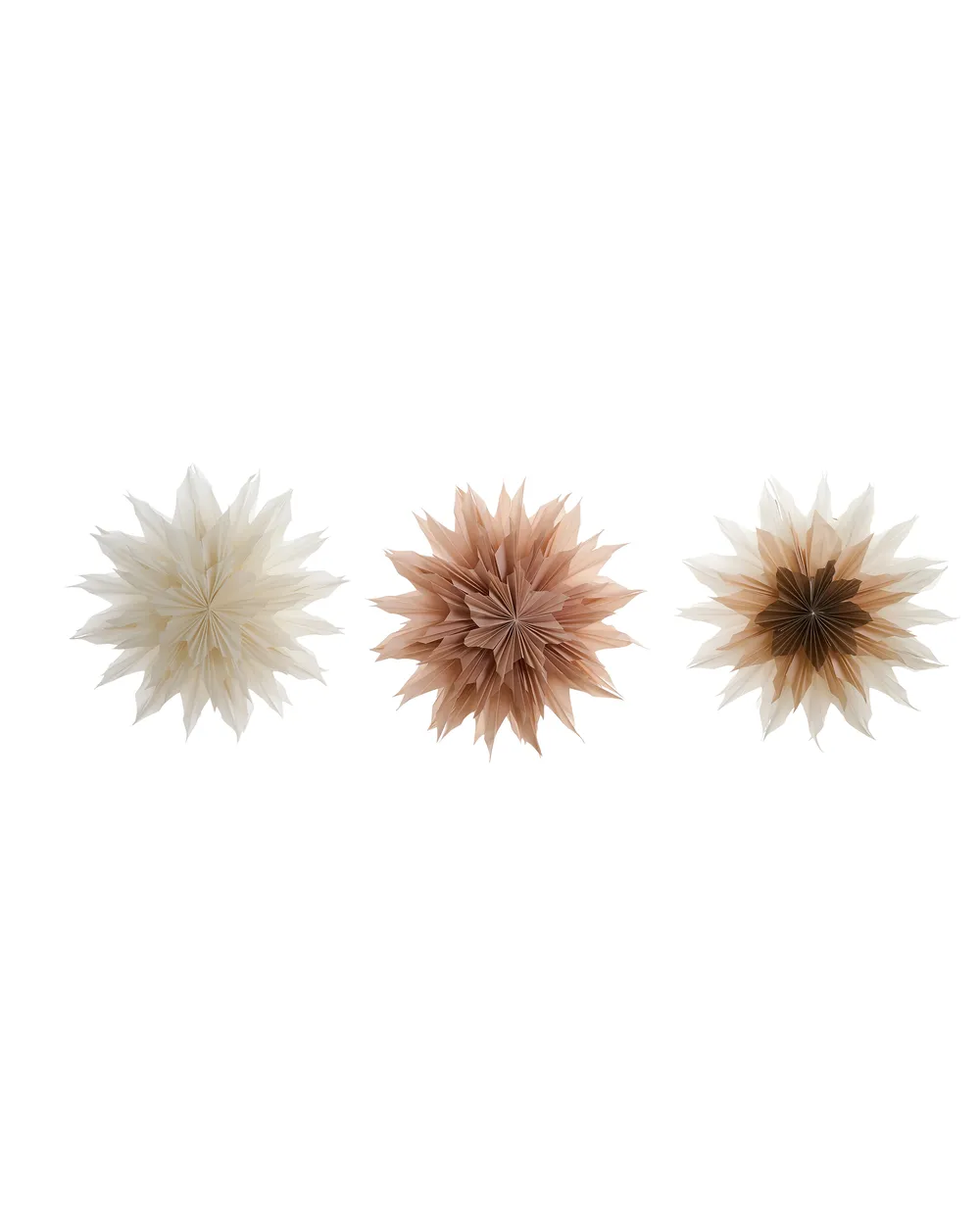 Set of 3 Hanging Decorations LED FORSAN 41 cm Star Multicolour