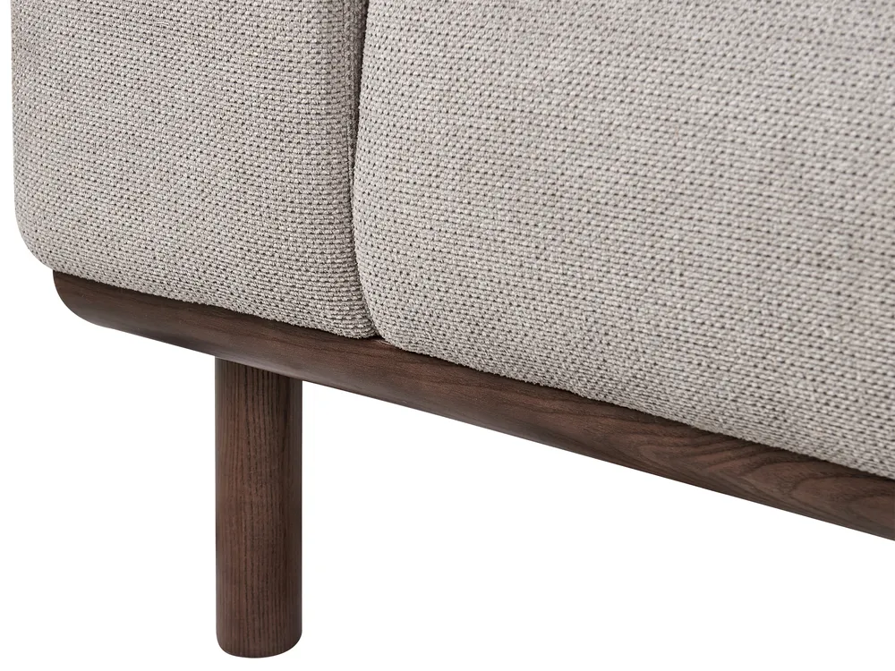 Sofa 2 Seater LAURILA Fabric Light Grey_951747