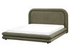 Waterbed Faux Linen LAVARDENS 160 x 200 cm (EU King Size) Green