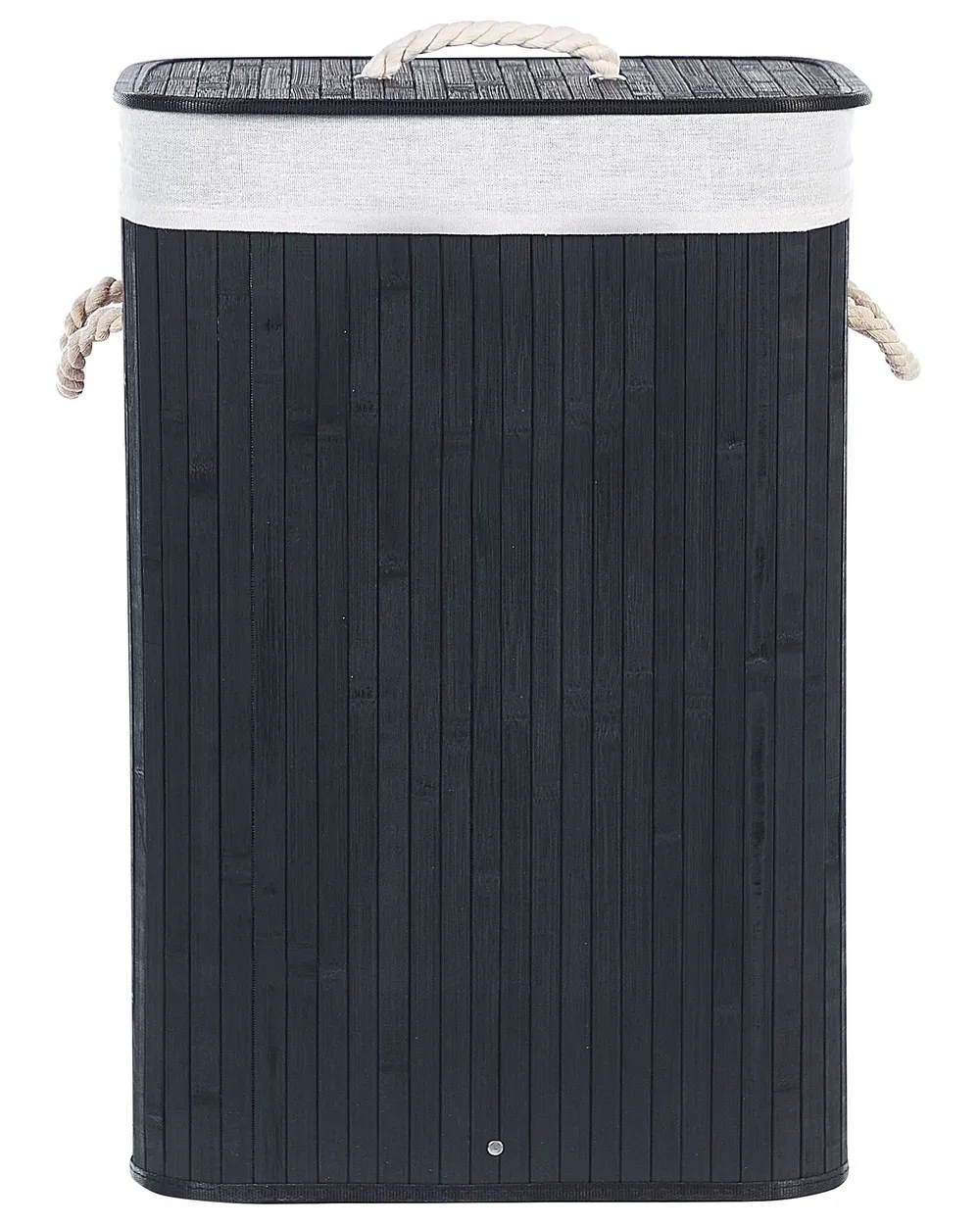Laundry Basket KOMARI Bamboo Black 72 L_849009