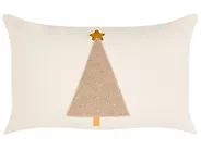 Koristetyynysetti 3 kpl NOLIA 30 x 50 cm 45 x 45 cm Puuvilla Valkoinen Joulukuvio_1164643
