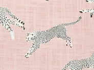 Set of 2 Decorative Cushions ARALES 45 x 45 cm Cotton Pastel Pink Animal Pattern_893152