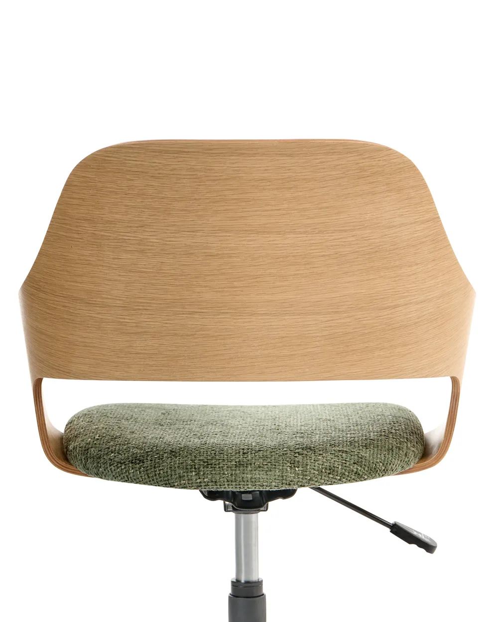 Desk Chair NOVATO Faux Linen Green_1049159