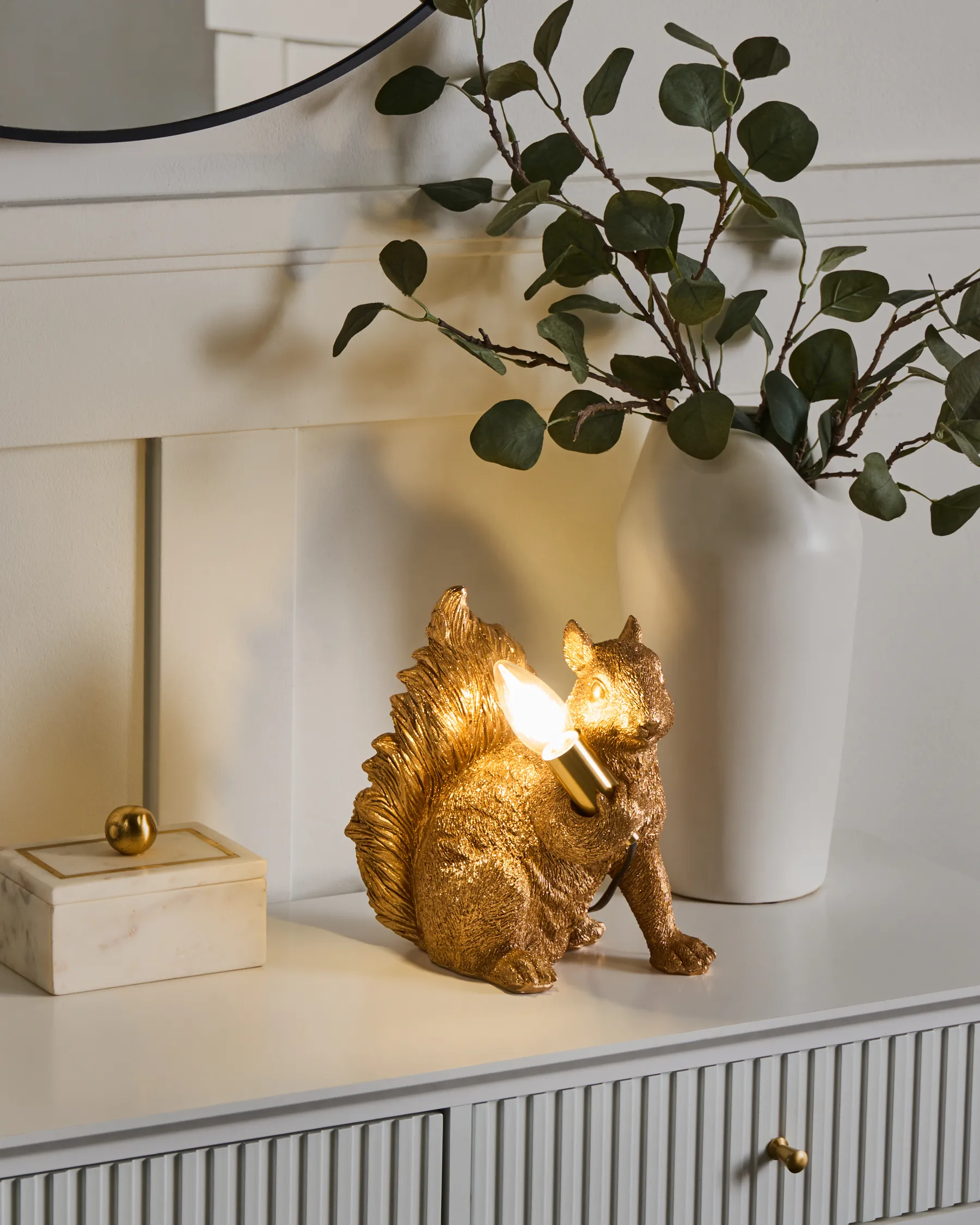 Table Lamp Squirrel PINOLI Gold_1003610