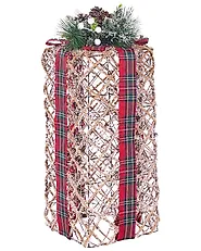 Set med 3 juldekorationer LED KAUSALA 65/55/45 cm Julklappar Brun_1179613