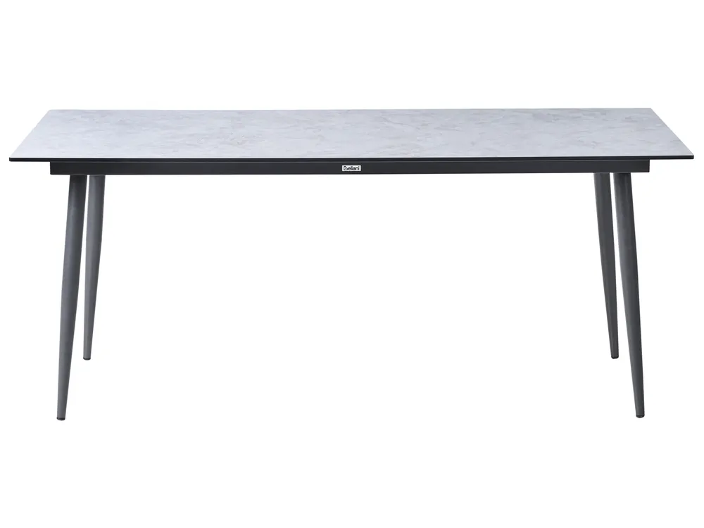 Garden Dining Table TOLENTINO 180 cm 90 cm Stone Effect Light Grey_1029924