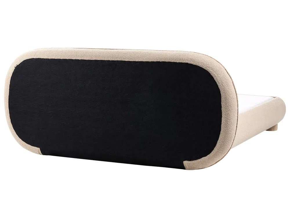 Bed Boucle BAYEL 160 x 200 cm (EU King Size) Taupe_1056375