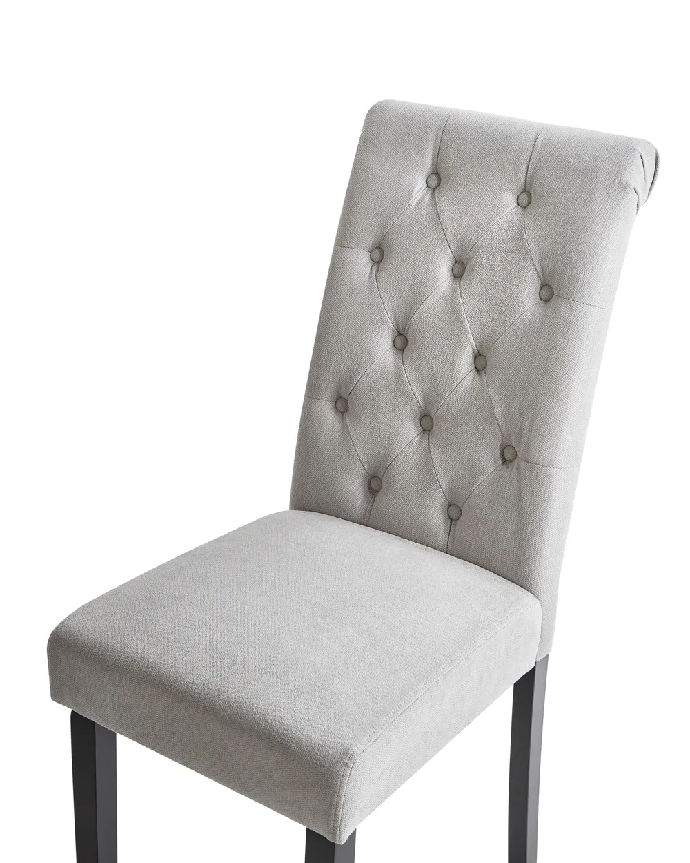 Set of 2 Dining Chairs VELVA Fabric Grey_781859
