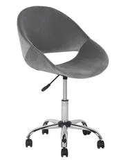 Desk Chair SELMA Velvet Grey_716782