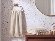 Set of 2 Towels ATIU Terry Cotton Beige_843314