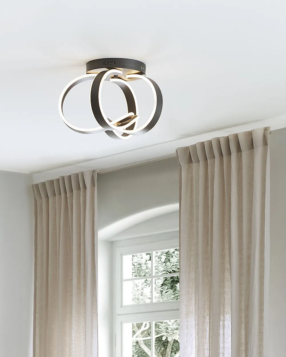 LED-kattovalaisin NURA Metalli Musta_1179735