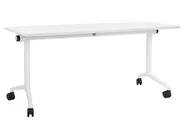 Työpöytä taitettava CAVI 160 cm 60 cm pyörillä Valkoinen_922266