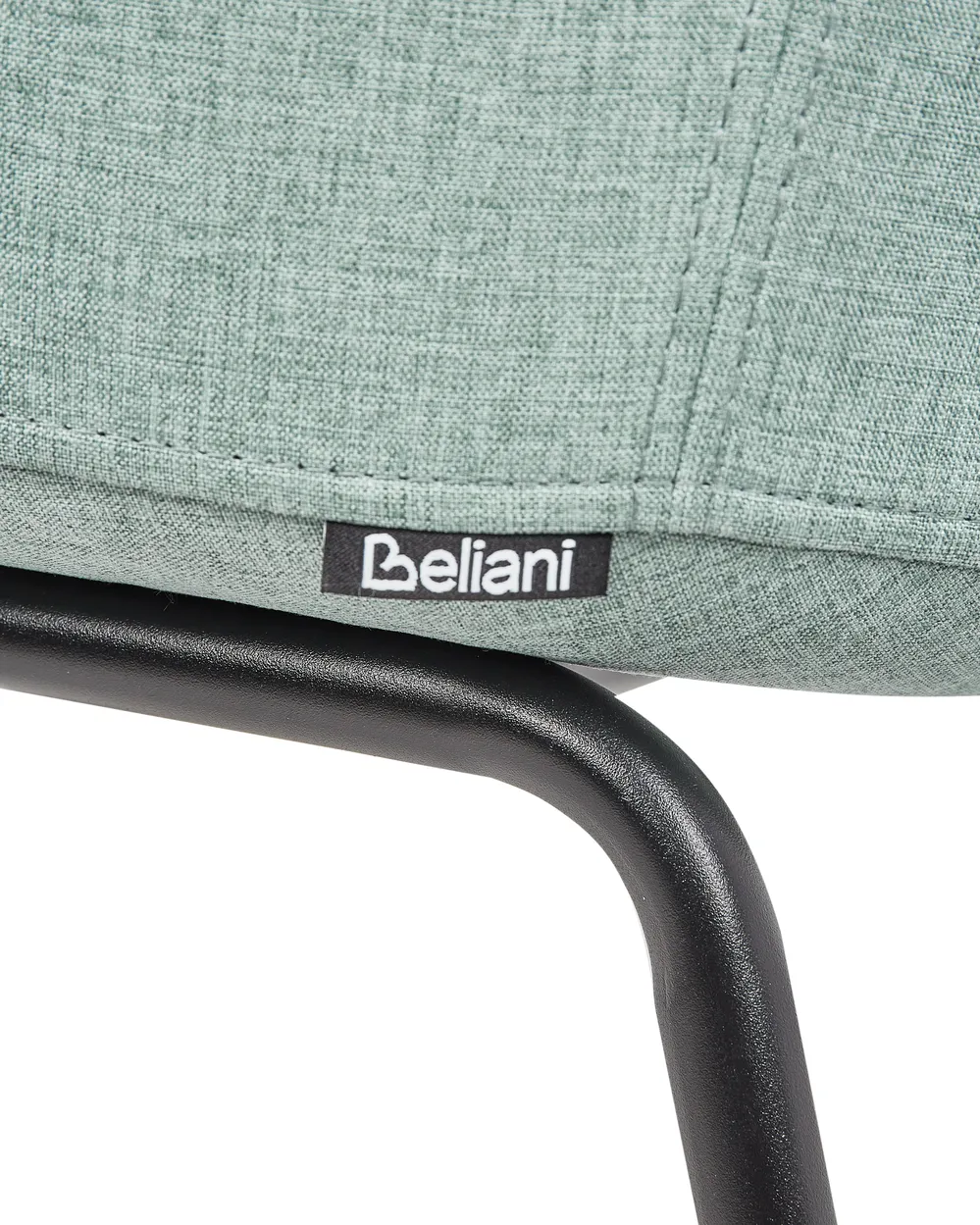 Set of 2 Dining Chairs BELFIELD Fabric Mint Green_942608