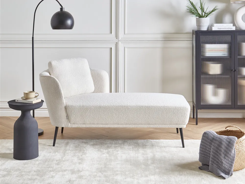 Left-Hand Chaise Longue ARTHEZE Boucle Off-White