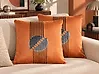 Koristetyynysetti 2 kpl CEROPEGIA 45 x 45 cm Sametti Oranssi Geometrinen kuvio