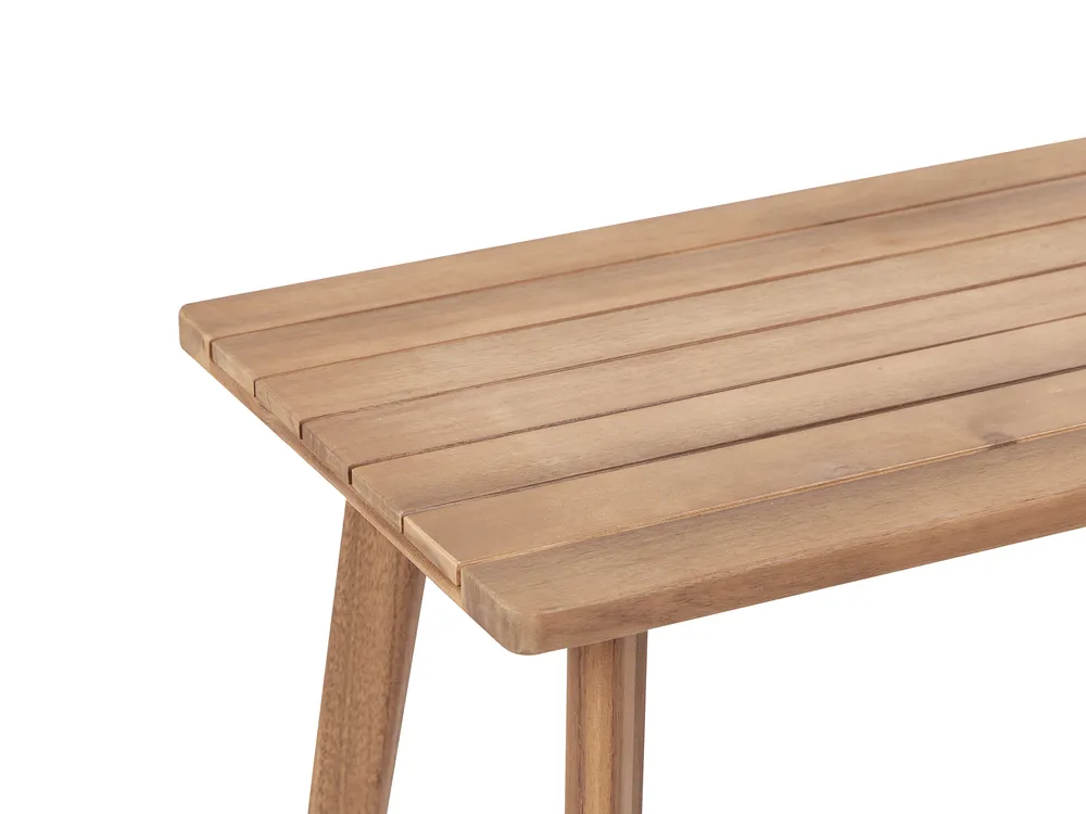 Garden Lounge Set with Table 4 Seater ARENELLA Certified Acacia Wood Light Beige_928385