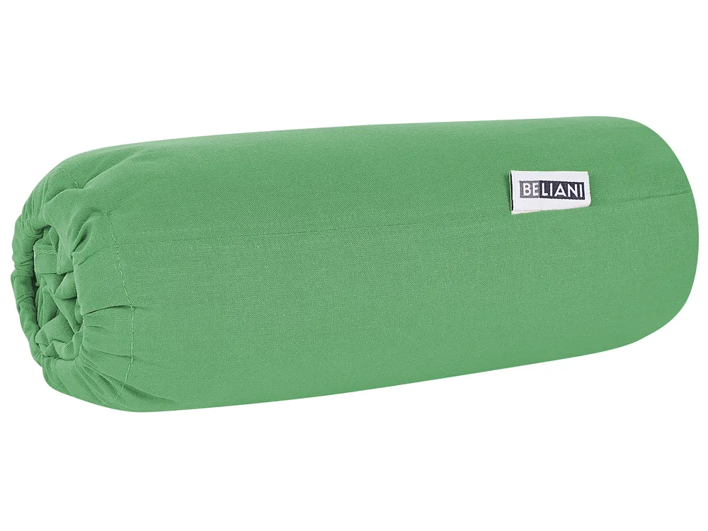 Fitted Sheet JANBU 180 x 200 cm Cotton Green_845578