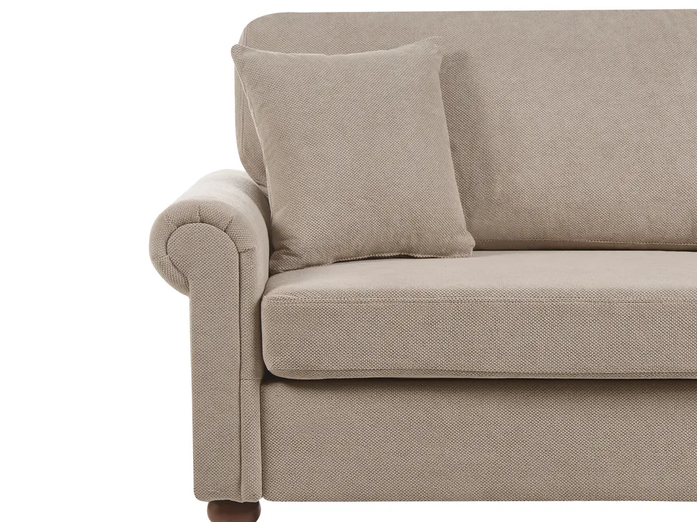 Sofa 3 Seater GINNERUP Fabric Taupe_1035421