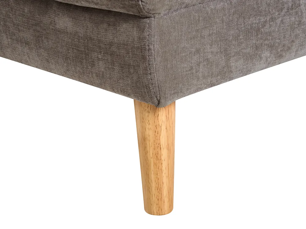 Hörnbäddsoffa 3-sits NUBORG Chenille Taupe Högervänd_1017461
