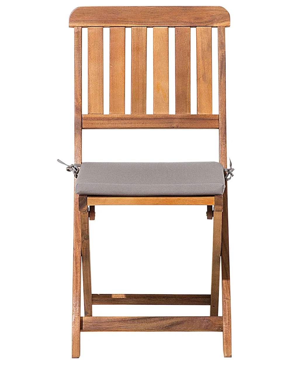 Set of 2 Garden Chairs with Cushions CENTO Acacia Wood Brown_691089
