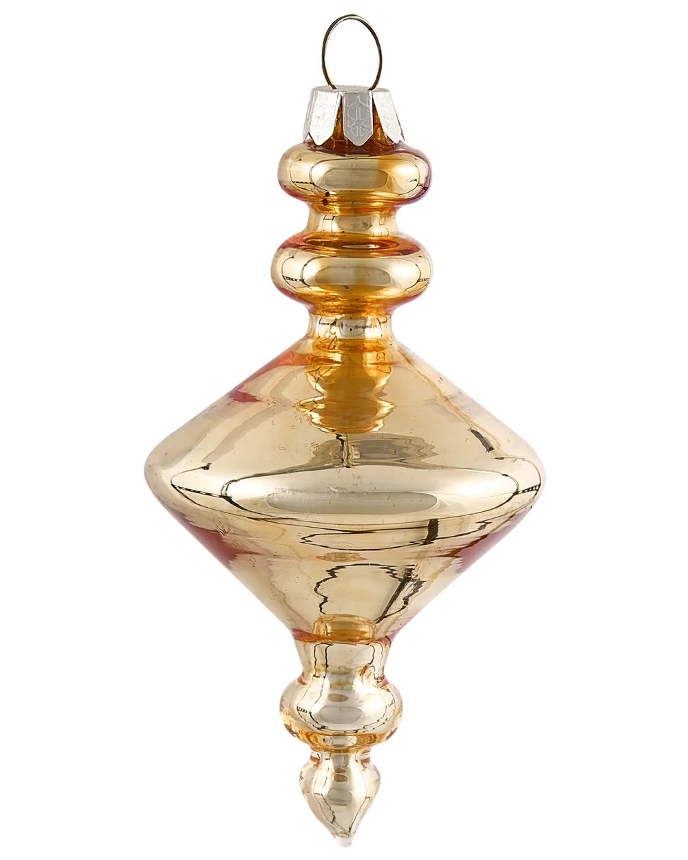 Set med 70 julgranskulor FLICKER Glas Guld_1062101