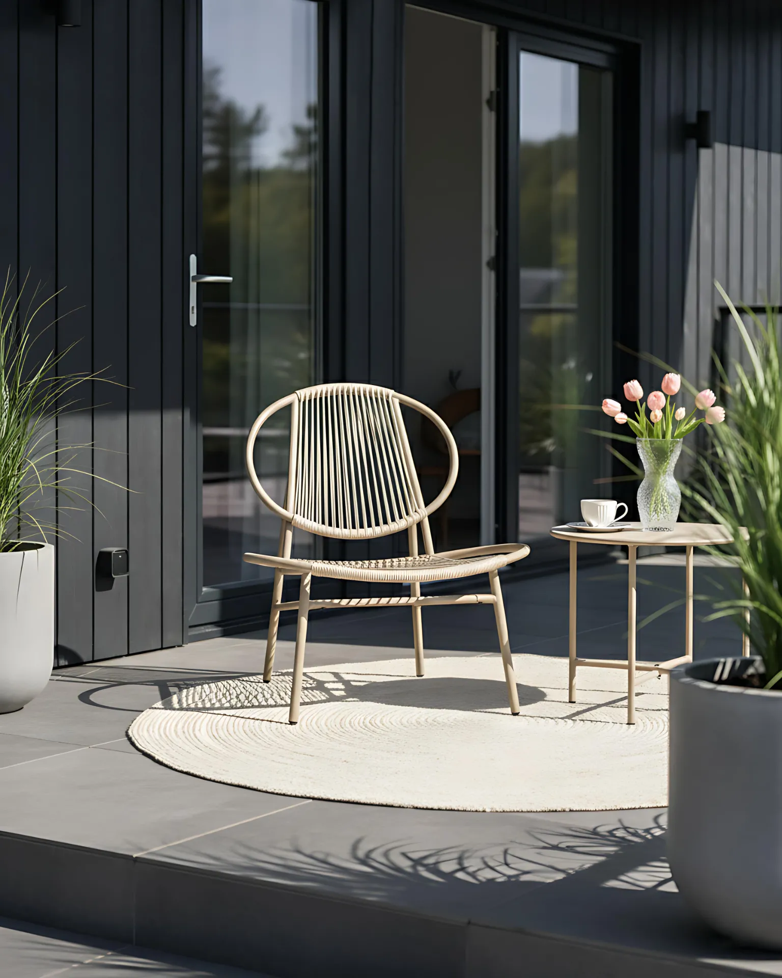 Puutarhatuoli OVARO Polyrottinki Beige_1026770