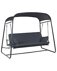 Patio Swing MARSCIANO Metal Dark Grey_961261