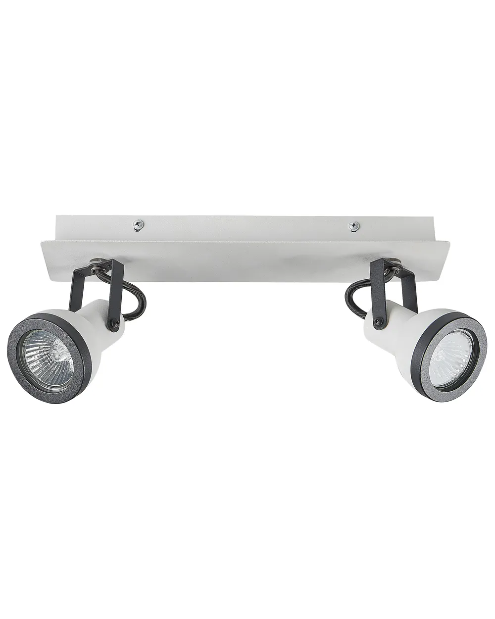 Spotlight med 2 lampor BARO Justerbar Metall Vit_828863