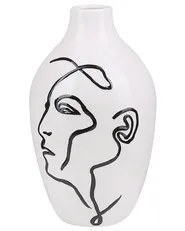 Kukkamaljakko HELIKE 23 cm Kivitavara Valkoinen_810732