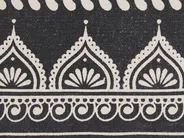 Set med 2 prydnadskuddar ATABAGI 45 x 45 cm Bomull Svart Orientaliskt tryck_802280