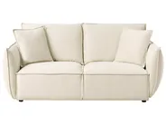 Sofa 3 Seater KUNES Fabric Light Beige_1013073